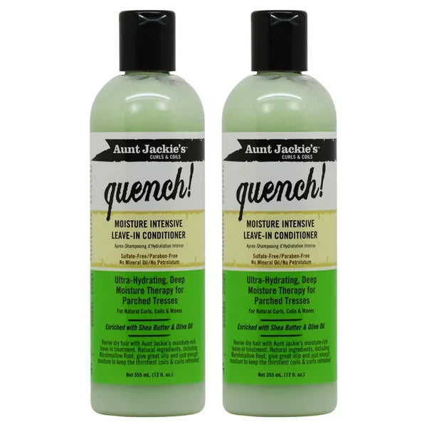 Aunt Jackie's Quench Moisture Intensive Leave In Conditioner 12oz "Pack of 2