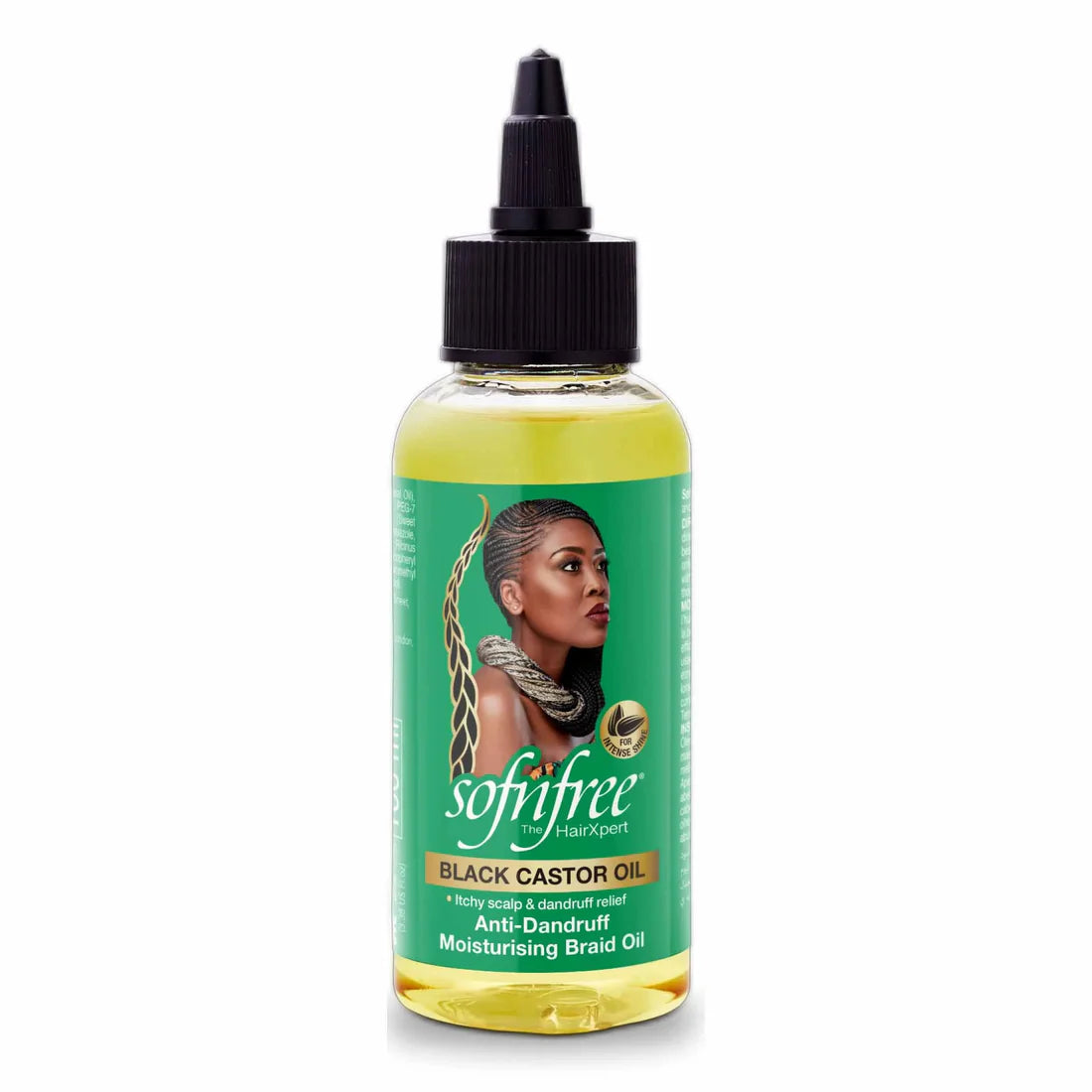 SOF'N'FREE Anti-dandruff Moisturising Braid Oil 100ml - Black Castor Oil