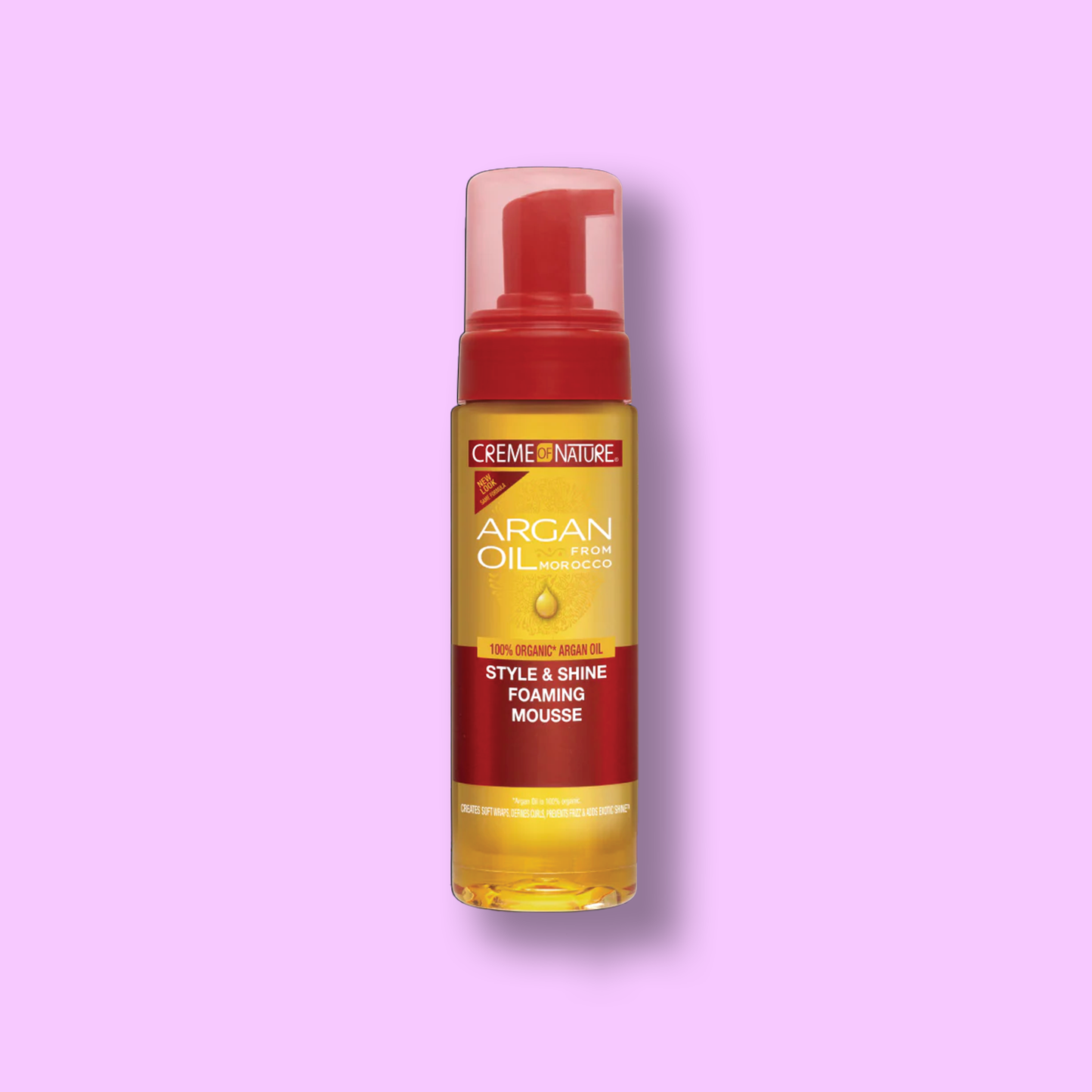 Creme of Nature with Argan Oil Style & Shine Foaming Mousse - 207ml