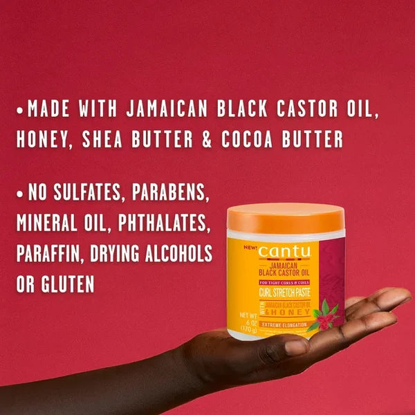Cantu Jamaican Black Castor Oil Curl Stretch Paste, 6 oz.