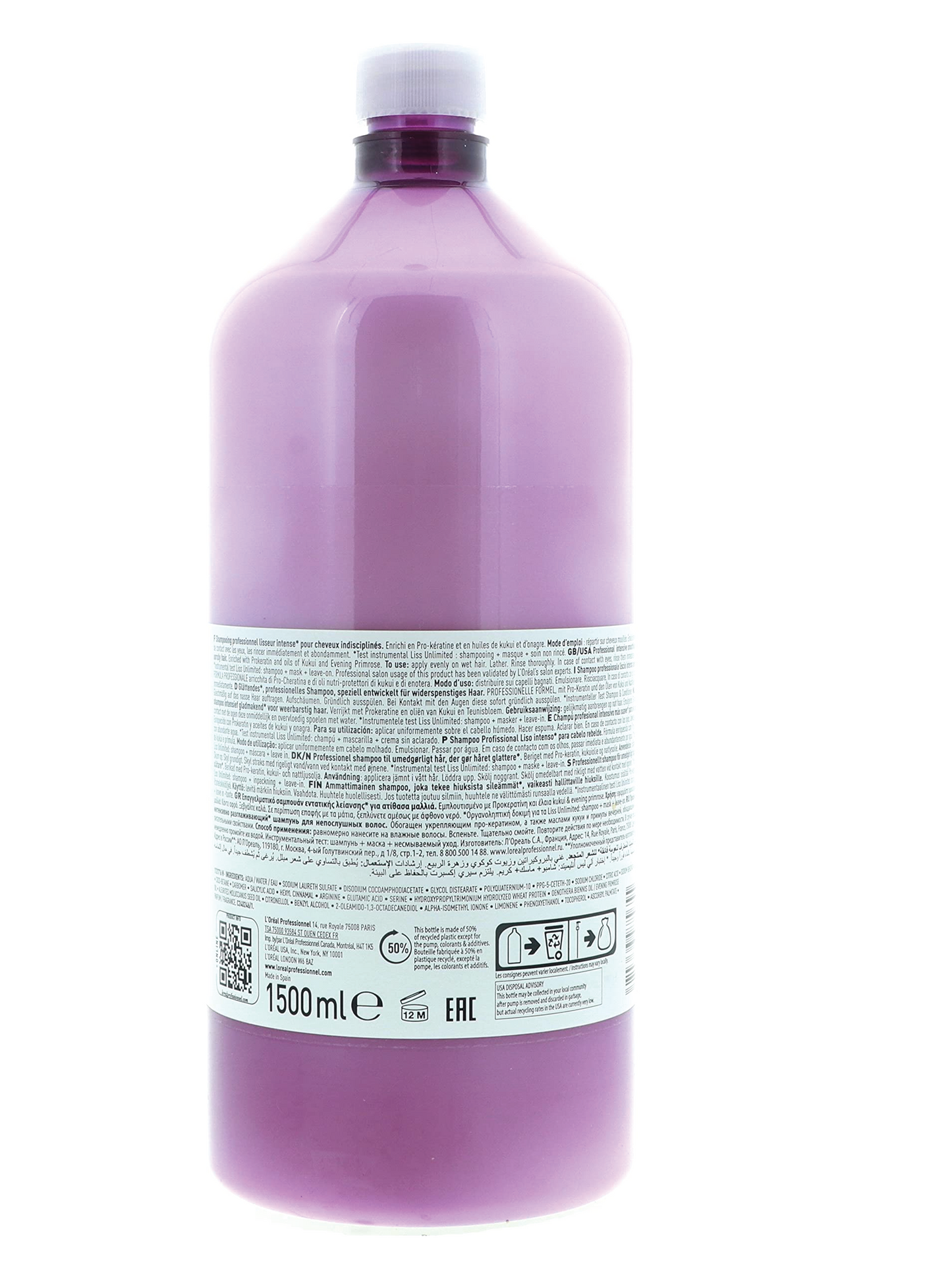 L'Oreal Professionnel Liss Unlimited Shampoo 50.7 oz