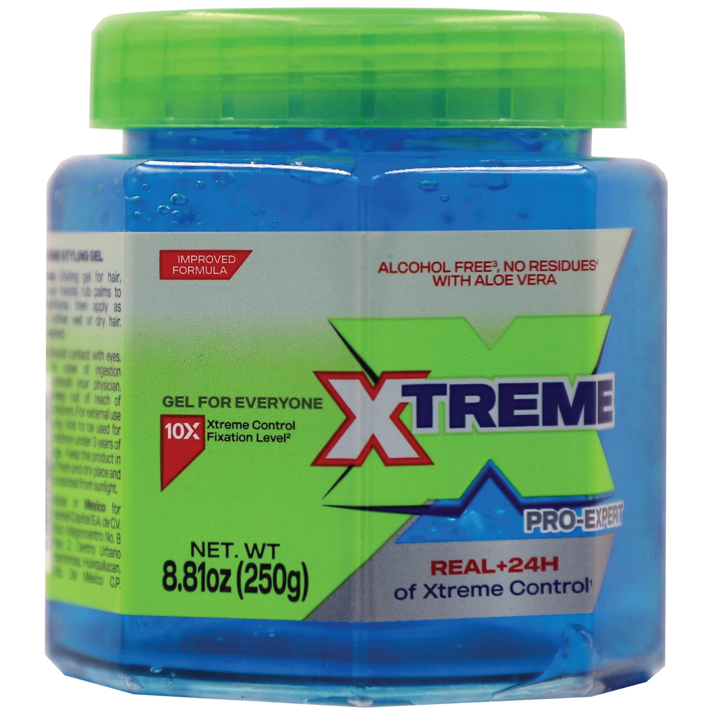 Xtreme Professional Economy Blue Hair Gel, Provides Long-Lasting Hold 8.82 oz Jar
