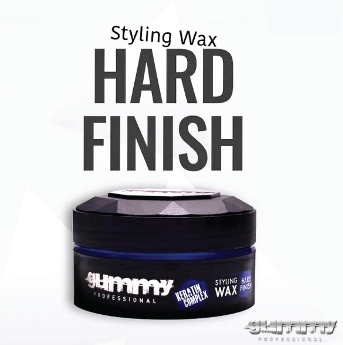 Gummy Hair Styling Gel Wax Hard Finish, Blue, 150 ml