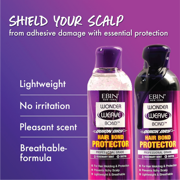 EBIN NEW YORK WONDER WEAVE BOND HAIR BOND PROTECTOR - BLACK 3.38 fl.oz(100ML)