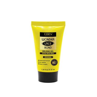 EBIN New York Wonder Lace Bond Gel for Holding Wigs and Closures 1.25 Oz Travel Size (Extra Mega Hold) 37ml