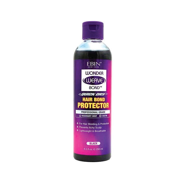 Ebin Wonder Weave Bond Glue & Hair Black - Protector - Spray 250ml
