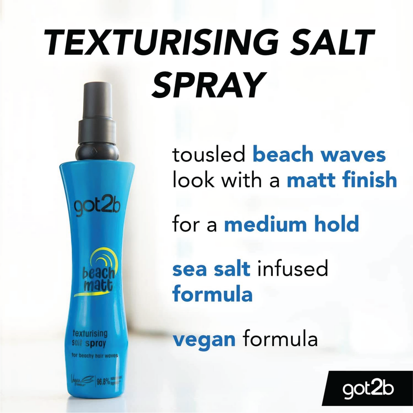 Schwarzkopf Got2b Beach Matt Texturising Salt Spray 200ml
