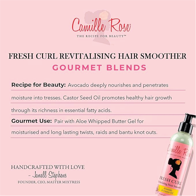 Camille Rose Fresh Curl 2 in 1 Hair Styling Cream 240ml