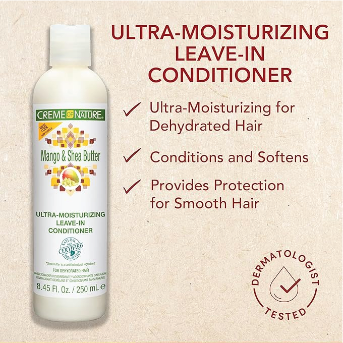 Creme of Nature Mango & Shea Butter Ultra Moisturizing Leave-in Conditioner 250ml