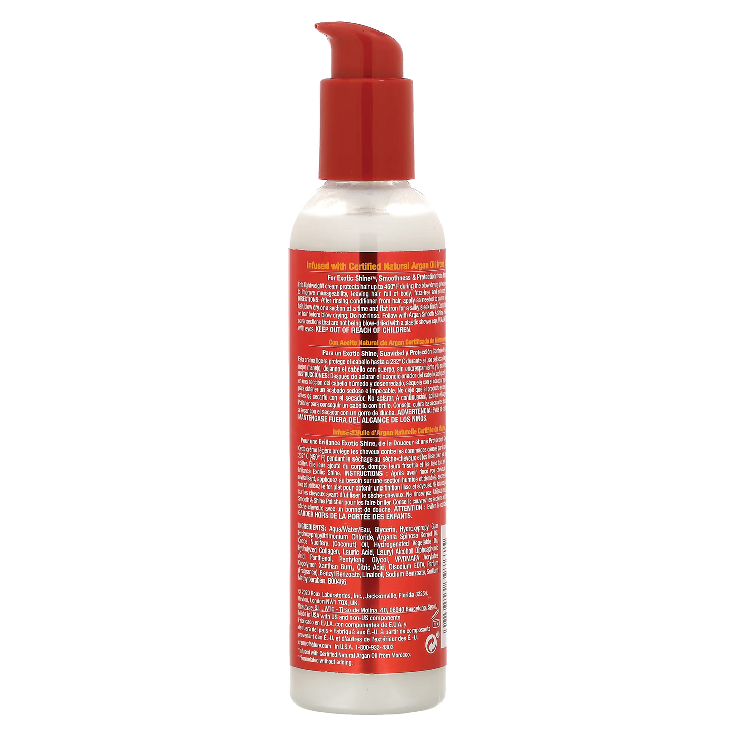 Creme Of Nature, Certified Natural Argan Oil From Morocco, Smooth & Shine Blow Out Creme 226ml