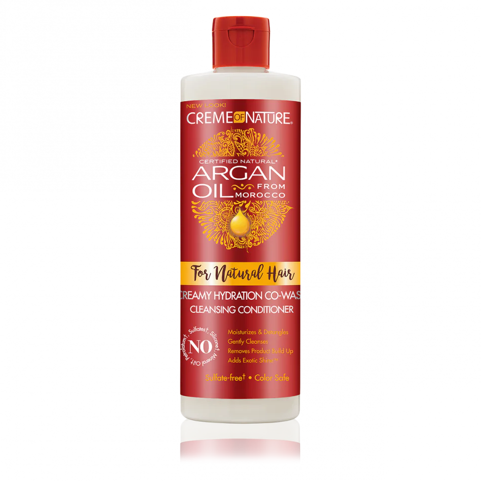CREME OF NATURE ARGAN OIL FROM MOROCCO FOR NATURAL HAIR Creamy Hydration Co-Wash Cleansing