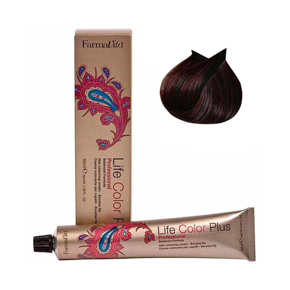 FarmaVita Life Color Plus 4.52 Chocolate Mahogany Brown 100ml