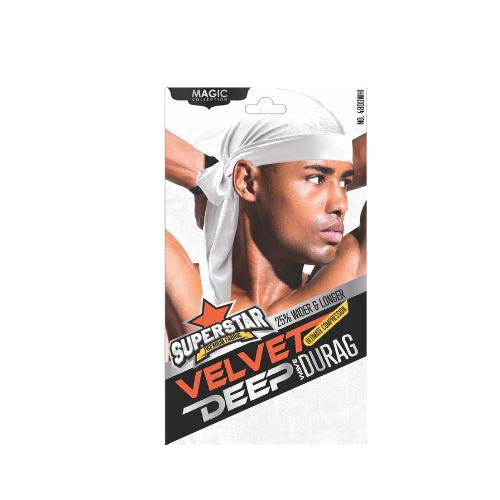 MAGIC COLLECTION MEN'S SUPERSTAR VELVET DEEP DURAG