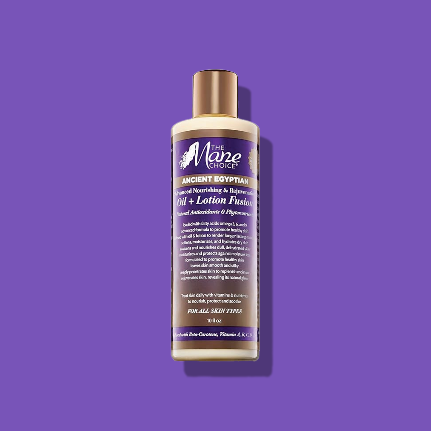 MANE CHOICE ANCIENT EGYPTIAN OIL+LOTION FUSION SKIN MOISTURIZER 10OZ