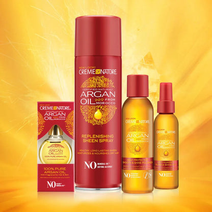 CREAME OF NATURE ARGAN OIL FROM MOROCCO Anti-Humidity Gloss & Shine Mist 4 oz