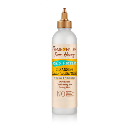 CREME OF NATURE PURE HONEY Scalp Refresh Cleansing Scalp Treatment -8 oz