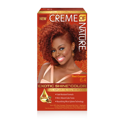 CREME OF NATURE ARGAN OIL FROM MOROCCO Exotic Shine Color with Argan Oil from Morocco 6.4 Red Copper