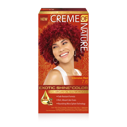 CREME OF NATURE ARGAN OIL FROM MOROCCO Exotic Shine Color with Argan Oil from Morocco 7.6 Intensive Red