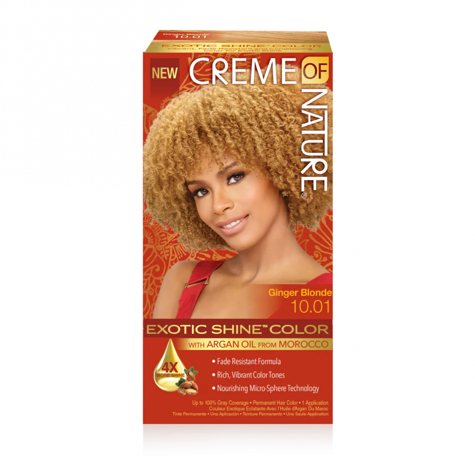CREME OF NATURE ARGAN OIL FROM MOROCCO Exotic Shine Color with Argan Oil from Morocco 10.01 Ginger Blonde