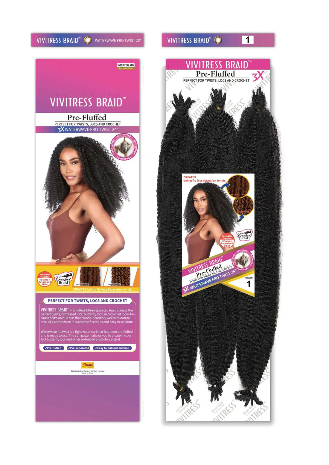 VIVITRESS MEGA PACK 3X WATERWAVE FRO TWIST
