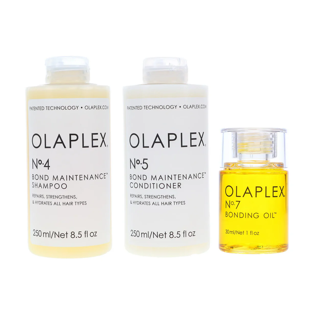 Olaplex No.4 Bond Maintenance Shampoo 8.5 oz, No. 5 Bond Maintenance Conditioner 8.5 oz & No. 7 Bonding Oil 1 oz Combo Pack