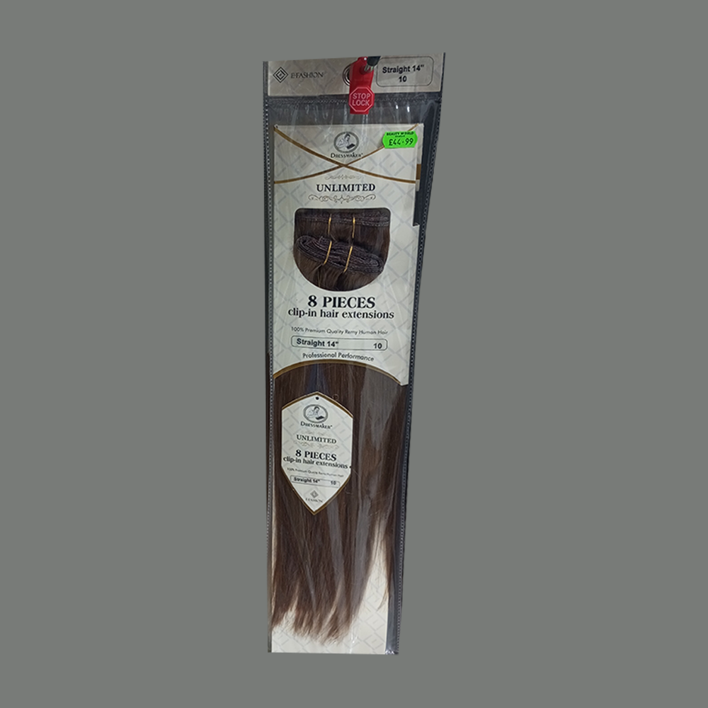 FASHION UNLIMITED 8 PIECES Clip-In Hair Extensions