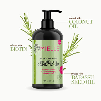 MIELLE Rosemary Mint Strengthening Conditioner-12 oz