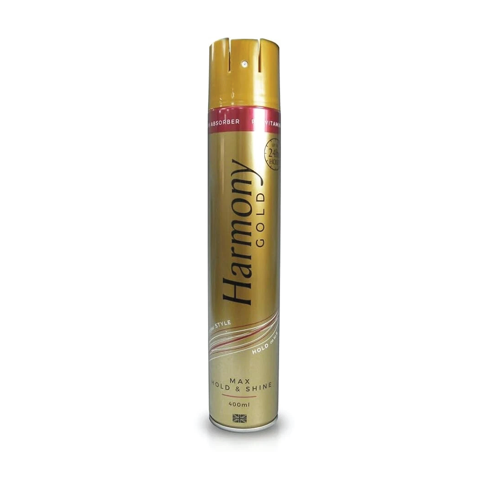 Harmony Hair Spray Gold Max Hold & Shine 400ml