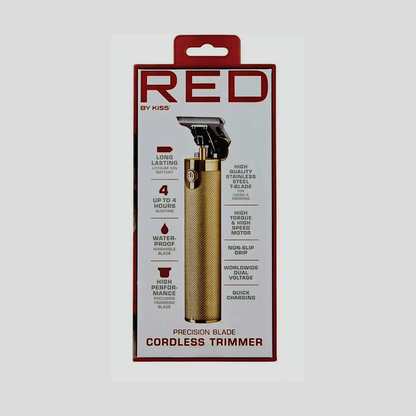 RED by Kiss Precision Blade Cordless Trimmer Men's Grooming Kit Water Proof