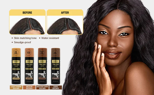 EBIN TINTED LACE 10X QUICK DRY SPRAY - MEDIUM DARK BROWN-100 ML