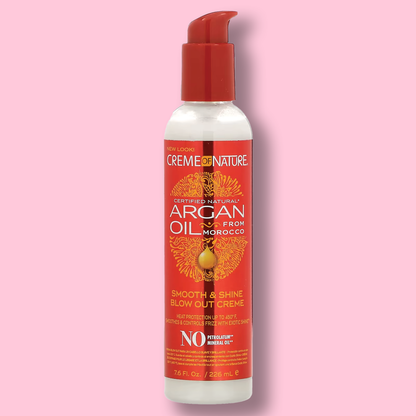 Creme Of Nature, Certified Natural Argan Oil From Morocco, Smooth & Shine Blow Out Creme 226ml