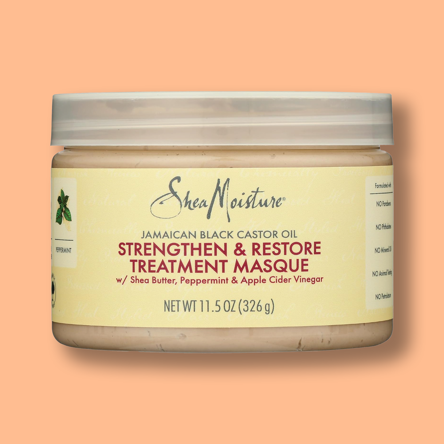 Shea Moisture Jamaican Black Castor Oil Strengthen & Restore Treatment Masque 12 Oz 326ml