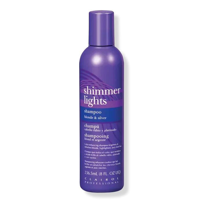 CLAIROL SHIMMER LIGHTS SHAMPOO BLONDE AND SILVER