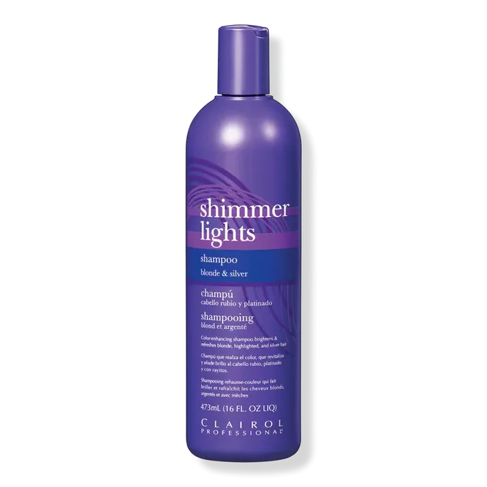 CLAIROL SHIMMER LIGHTS SHAMPOO BLONDE AND SILVER