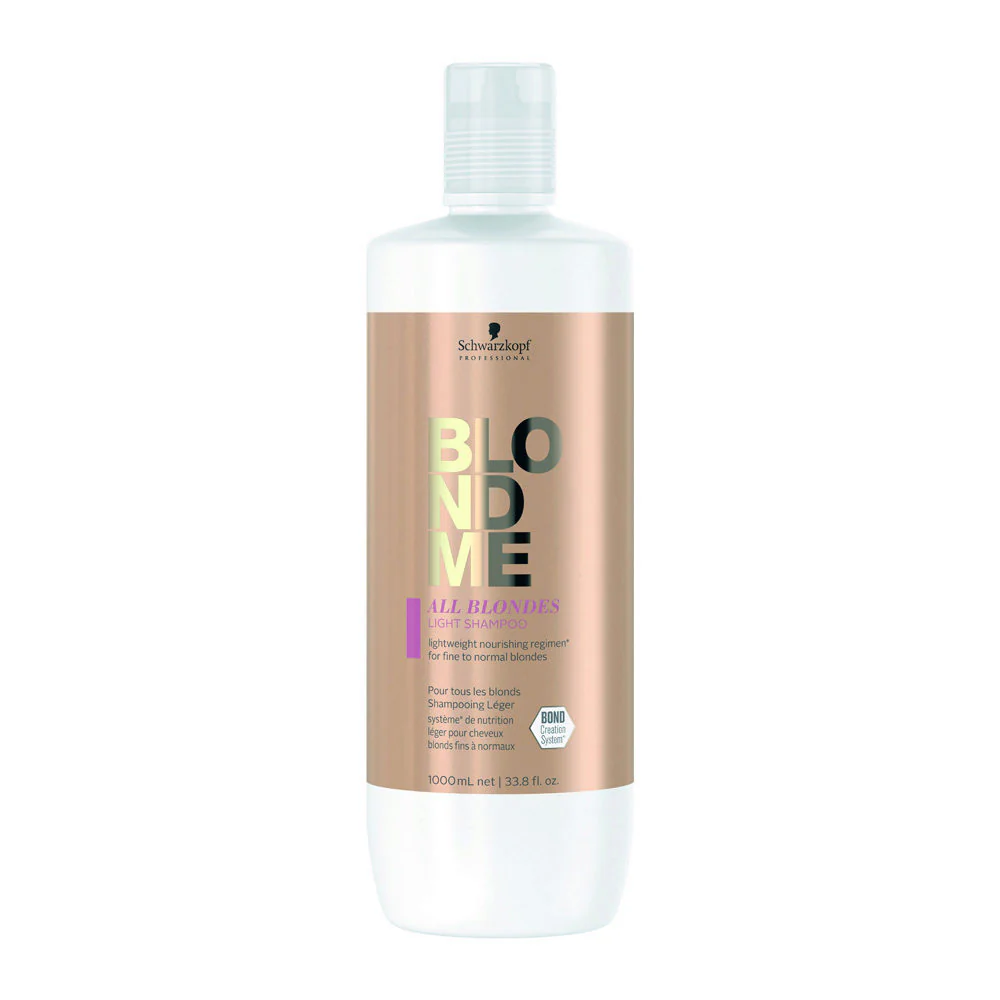 SCHWARZKOPF BLONDME ALL BLONDES LIGHT SHAMPOO - SHAMPOO FOR FINE BLOND HAIR