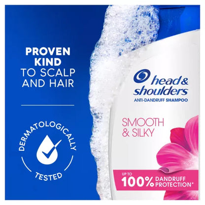 Head & Shoulders Smooth & Silky Anti-Dandruff Shampoo for Frizzy Hair-330ML