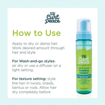 Just For Me - Curl Peace Soft Curls Foaming Mousse 8.5