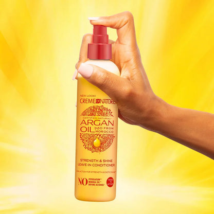 CREME OF NATURE ARGAN OIL FROM MOROCCO Strength & Shine Leave-in Conditioner 8.45 OZ