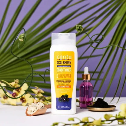 Cantu Revitalizing Conditioner with Acai Berry and Shea Butter, 13.5 fl oz.