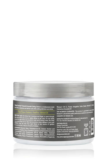 DESIGN ESSENTIALS Almond & Avocado Curling Crème-12 oz