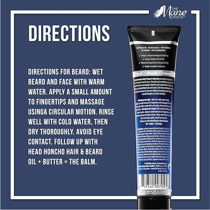 The Mane Choice Mane choice head honcho hair & beard oil + butter the balm 177 ml