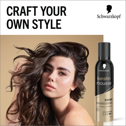 Schwarzkopf Keratin Styling Hair Mousse 250ml