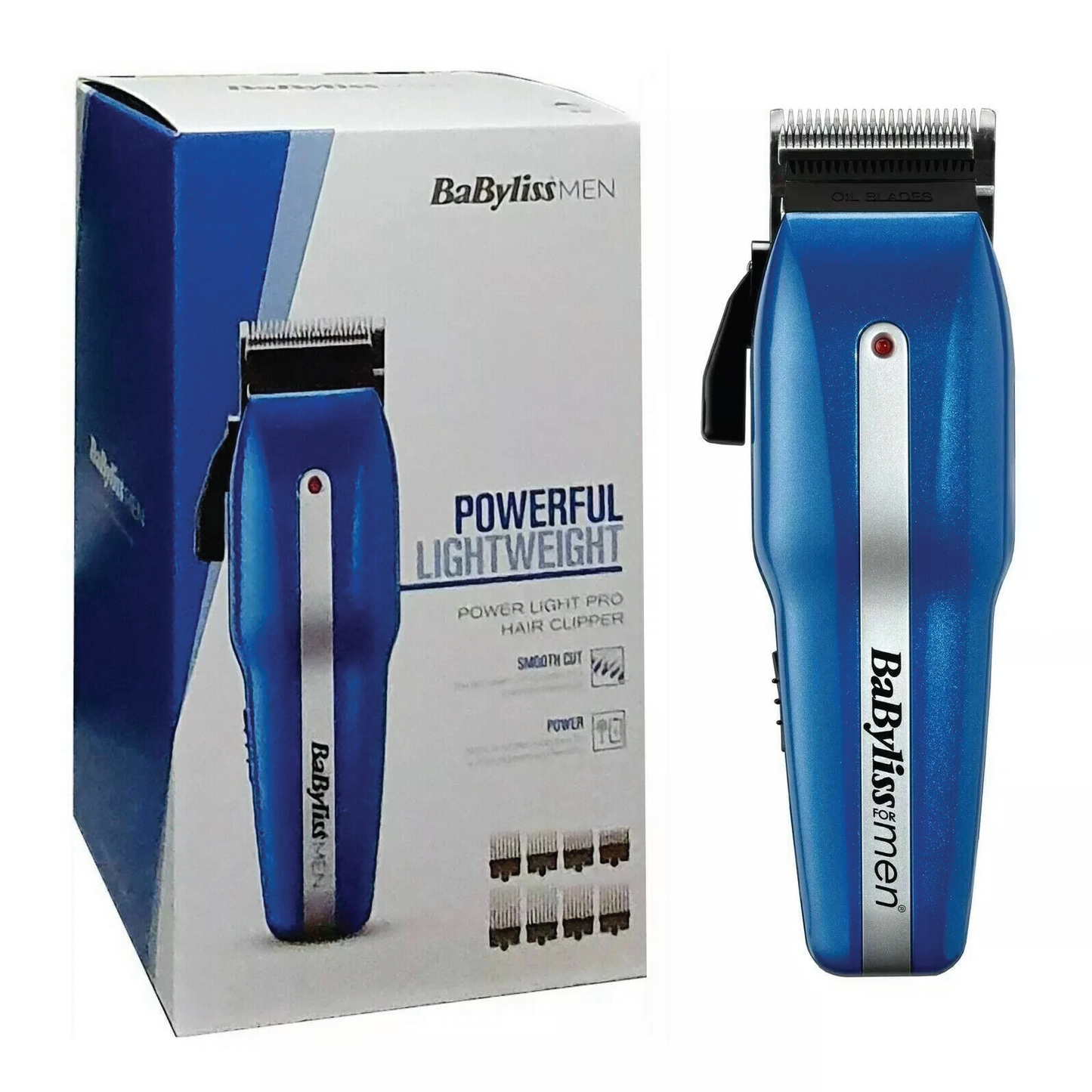 BaByliss for Men 7498CU PowerLight Pro CordlessCorded Hair Clipper Set - Blue