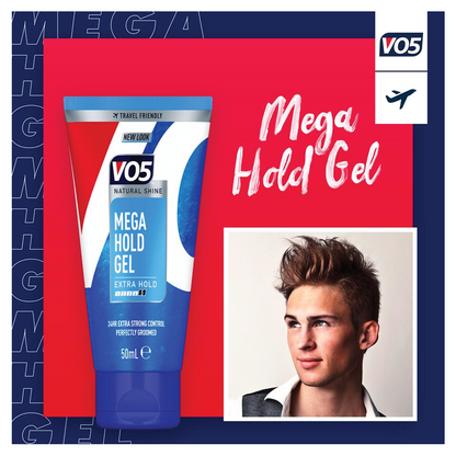 Vo5 Mega Hold Styling Hair Gel 50Ml