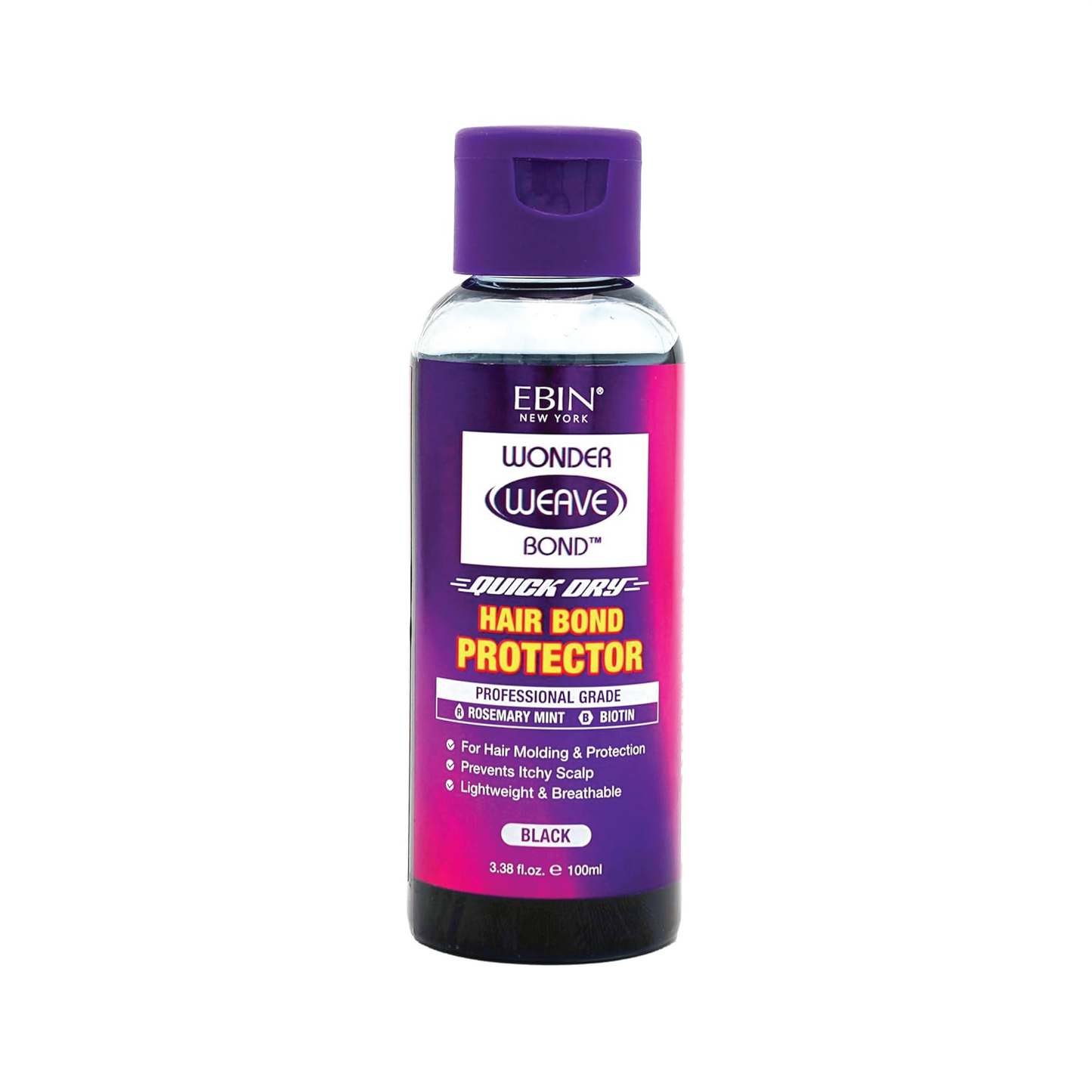 EBIN NEW YORK WONDER WEAVE BOND HAIR BOND PROTECTOR - BLACK 3.38 fl.oz(100ML)
