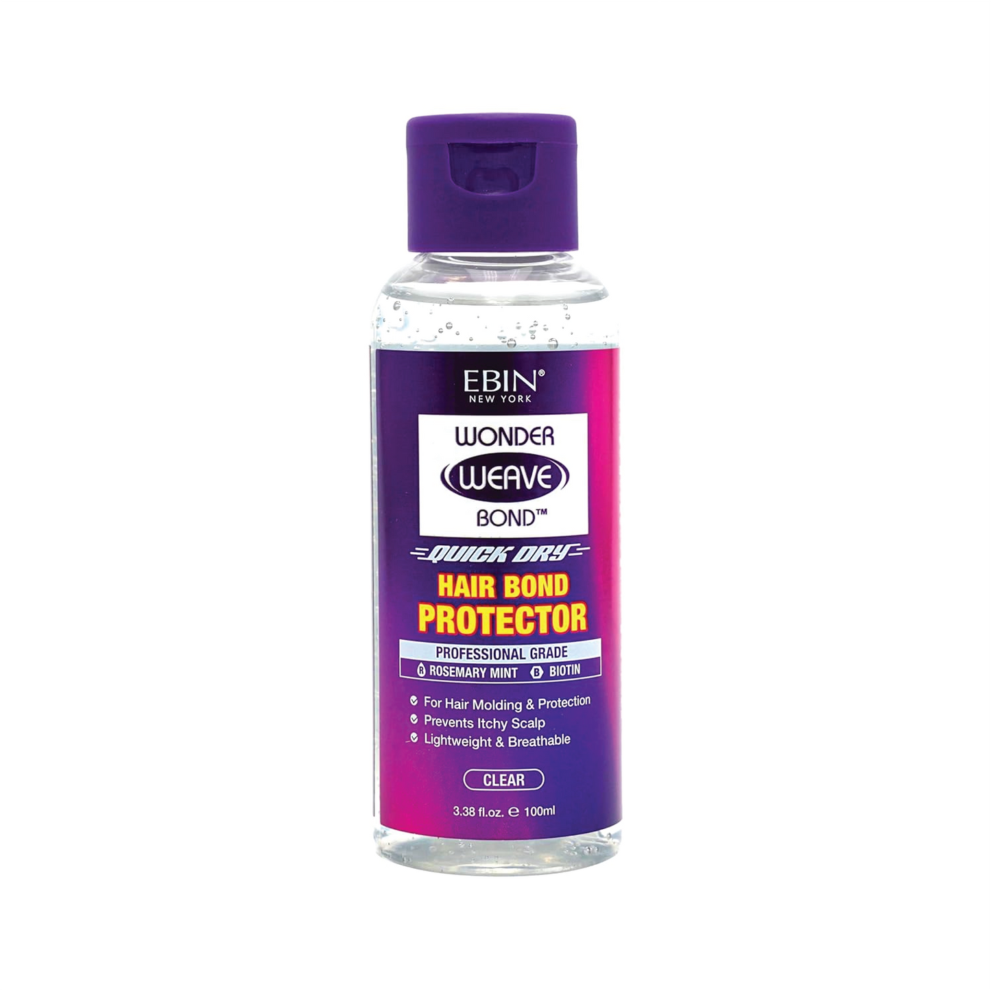 EBIN NEW YORK Wonder Weave Bond Hair Protector (Clear) 3.38 Fl Oz 100ml