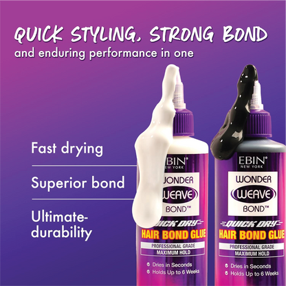 EBIN NEW YORK Wonder Weave Bond Hair Bond Glue Black