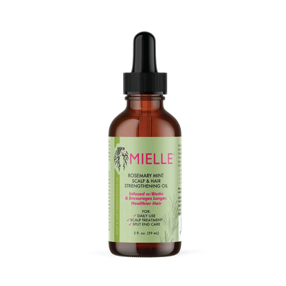 Mielle Rosemary Mint Scalp & Hair Straightening Oil - Rosemary Mint Oil 59ml-