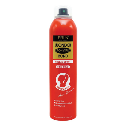 EBIN NEW YORK Wonder Tail Bond Freeze Firm Hold Spray, Medium Hair 245ml