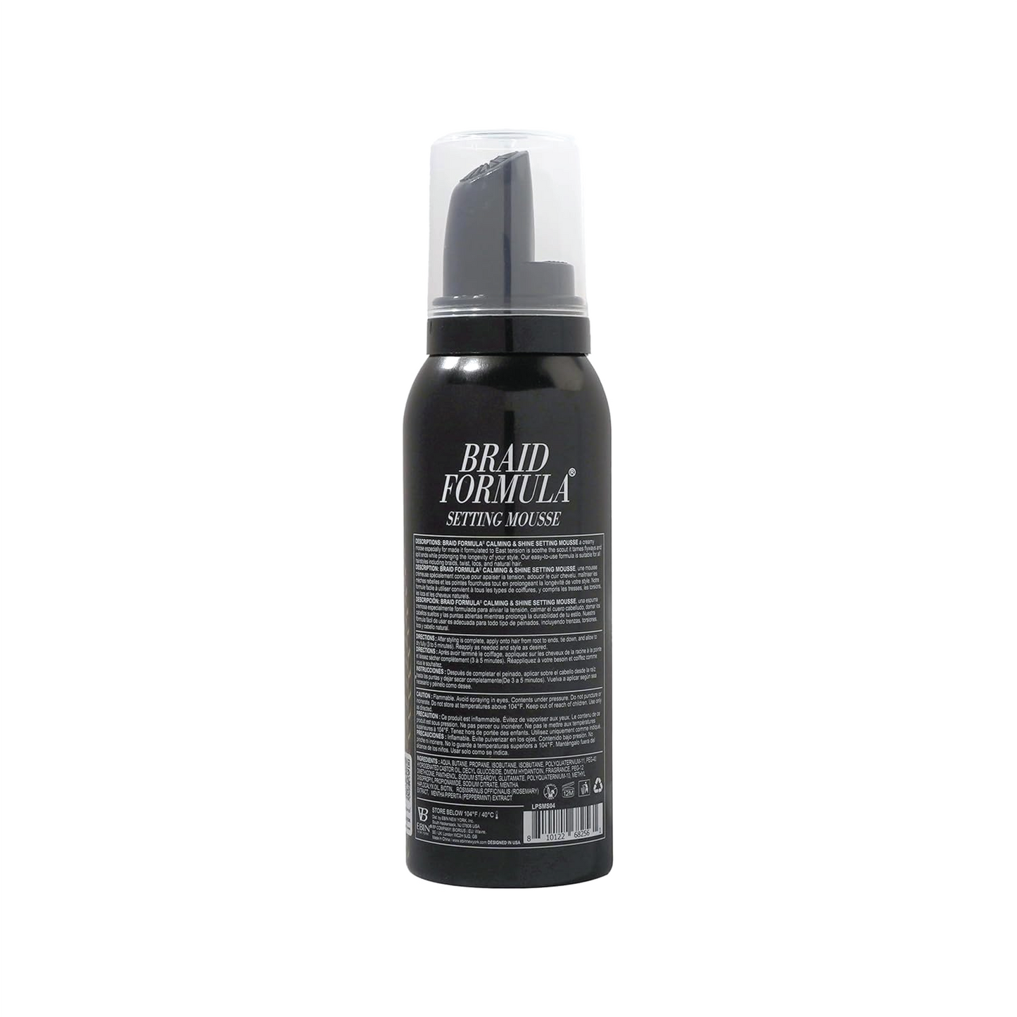 EBIN NEW YORK Braid Formula Hold Mousse (Rosemary Mint + Biotin)